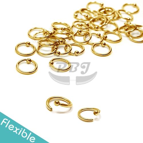 20G Ball Fixed Flexible BCR-Gold Steel