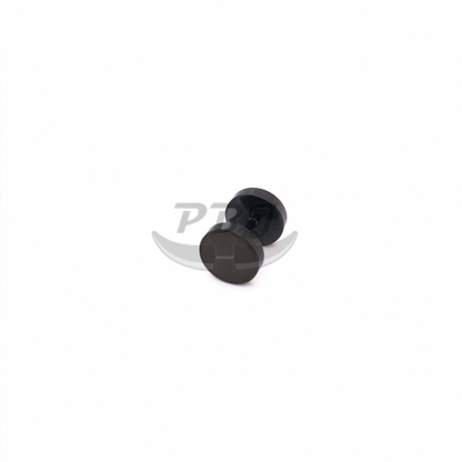 16G Fake Barbell, Sqaure Edge-Black Steel