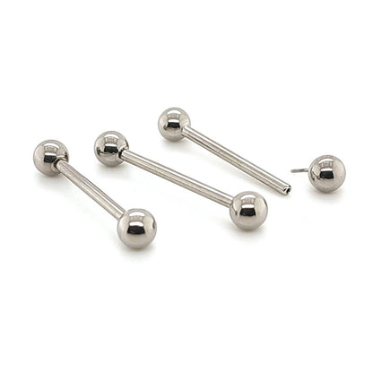 1.6mm(14G) Toungue Ball Fixed Threadless Barbell - 316L S. Steel