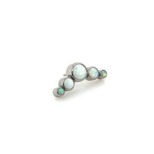 Opal Crescent Cluster W/Push Pin - F136 Eli Titanium