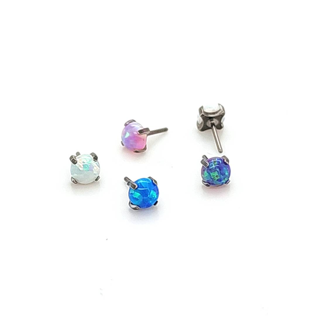 Opal New Style Prong Set - F136 Eli Titanium