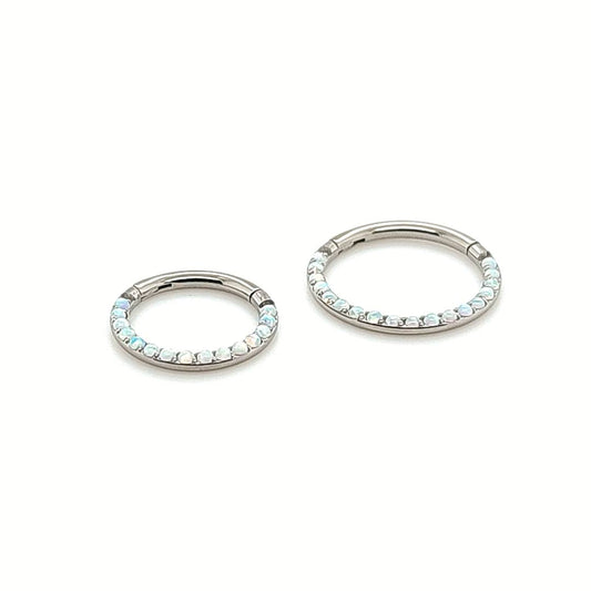 16g Opal Hinged Segment See Front Set-F136 Eli Titanium