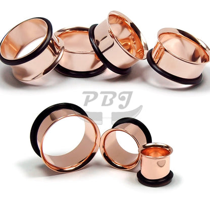 Rose Gold-Single Flared Plug- 10G~5/8"