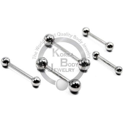 18g Plain Steel Micro Ball Barbell, 4pcs/pack Price-316L S. Steel