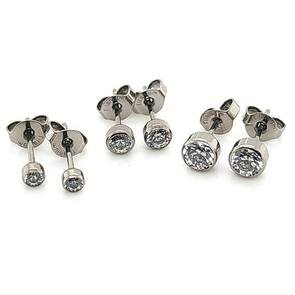 Besel Set Ear Stud - F136 Eli Titanium