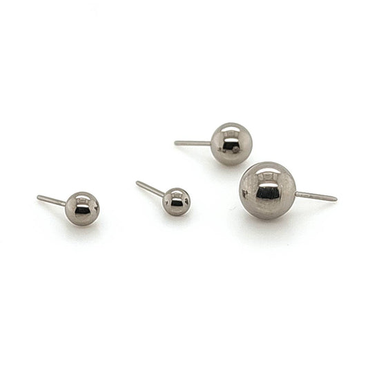 Plain Ball With Push Pin-F136 Eli Titanium