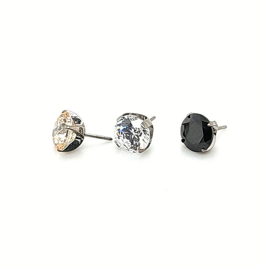 New Style Prong Set 5mm CZ - F136 Eli Titanium