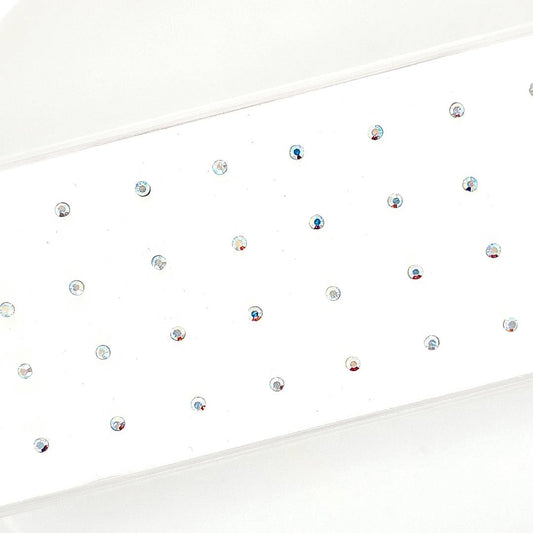 925.Sterling Silver- AB Color Gem Nosestud- 40pc. Box