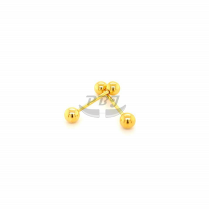 16G Barbell-Gold Steel