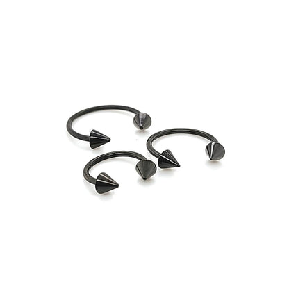 16G CBB Horseshoe, Cone-Black Steel