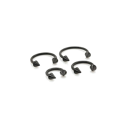 16G CBB Horseshoe, Cone-Black Steel