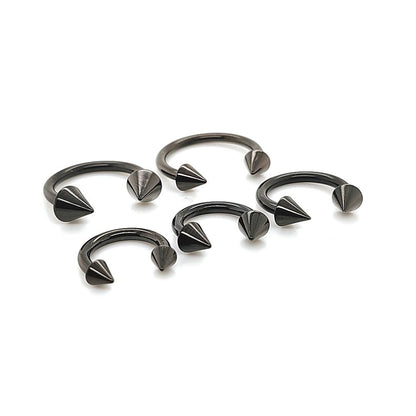 12G CBB Horseshoe, Cone-Black Steel