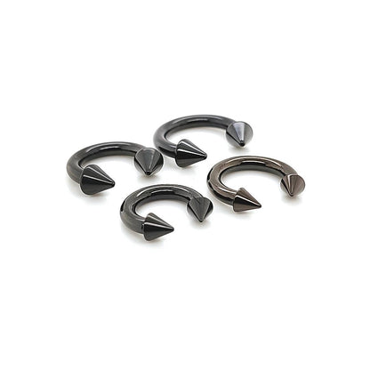 8G CBB Horseshoe, Cone-Black Steel