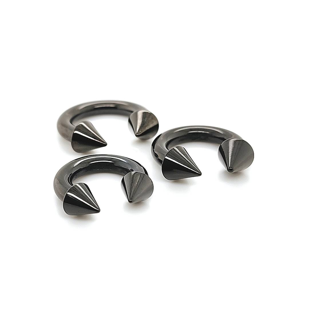 6G CBB Horseshoe, Cone-Black Steel