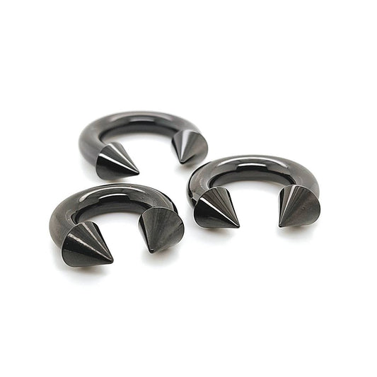 4G CBB Horseshoe, Cone-Black Steel