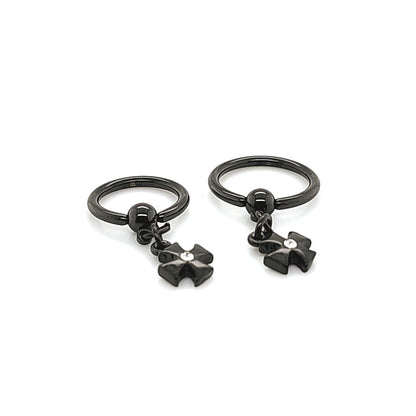 16G Cross Dangle BCR -Black Steel