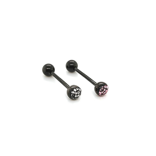 14G Barbell Top Ferido-Black Steel