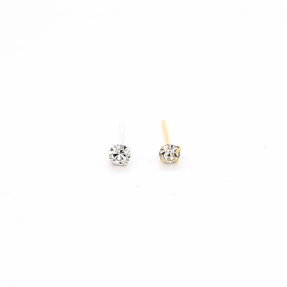 925.Sterling Silver-4 Size CZ set Nosestud, 20pc. Box