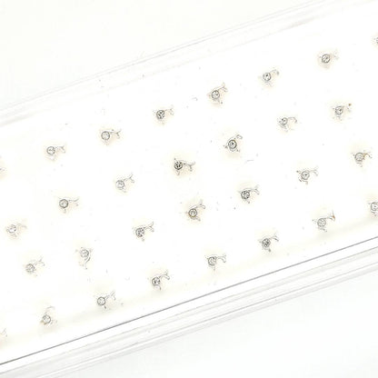 925.Sterling Silver- Dolphin Gem Nosestud- 40pc. Box