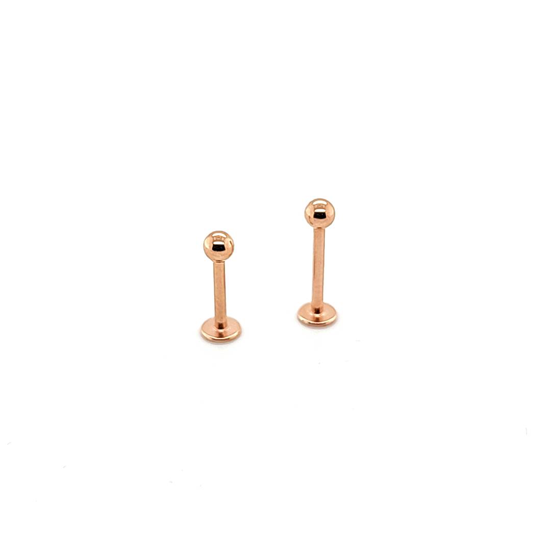 16G Labret- Rose Gold Steel