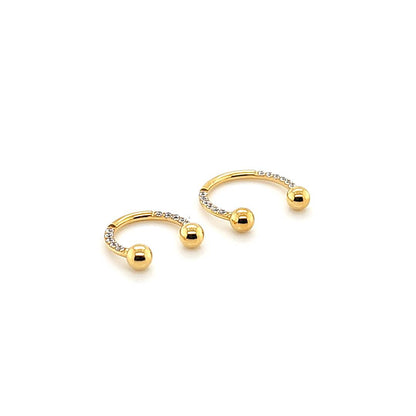 16G CBB Horseshoe, Front CZ-Gold Steel