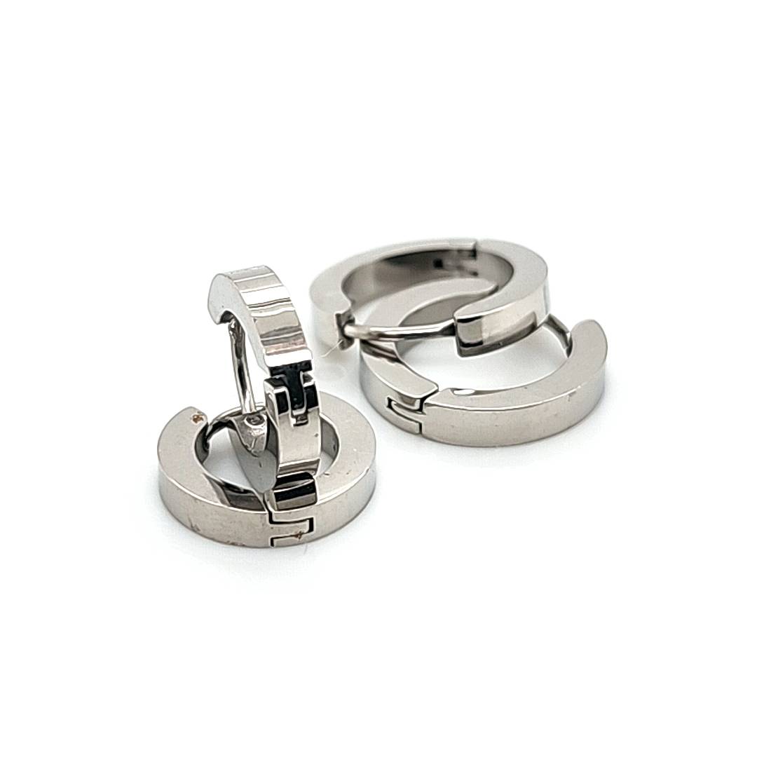 Sqaure Hoop Earring- 316L S. Steel