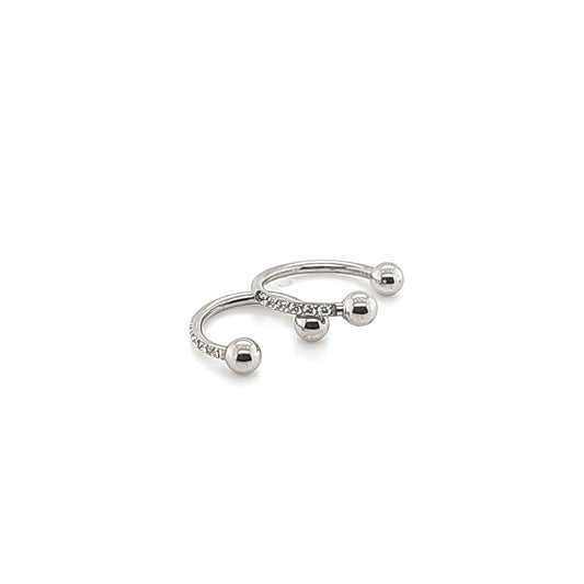 16G CBB Horseshoe, Side CZ-316L S. Steel