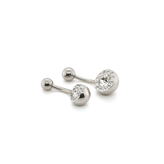 14G Belly Multi Jeweled-316L S. Steel