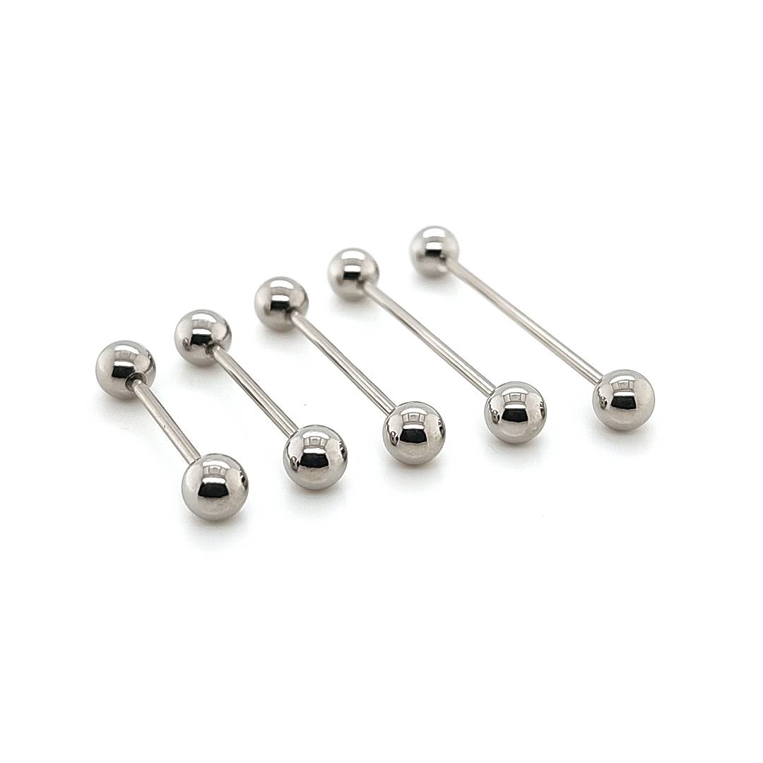 16G Barbell-5mm&6mm Ball-316L S. Steel