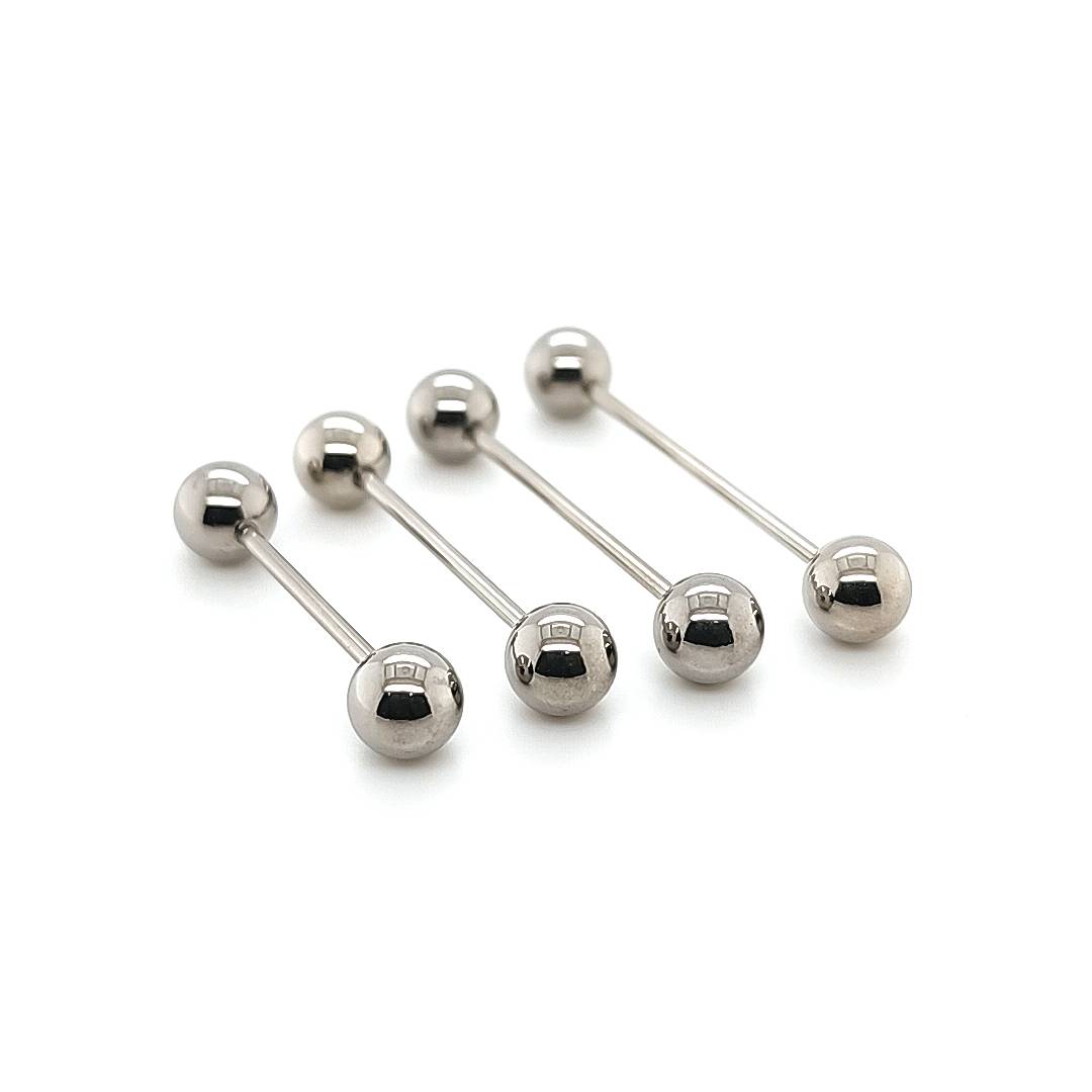 16G Barbell-5mm&6mm Ball-316L S. Steel