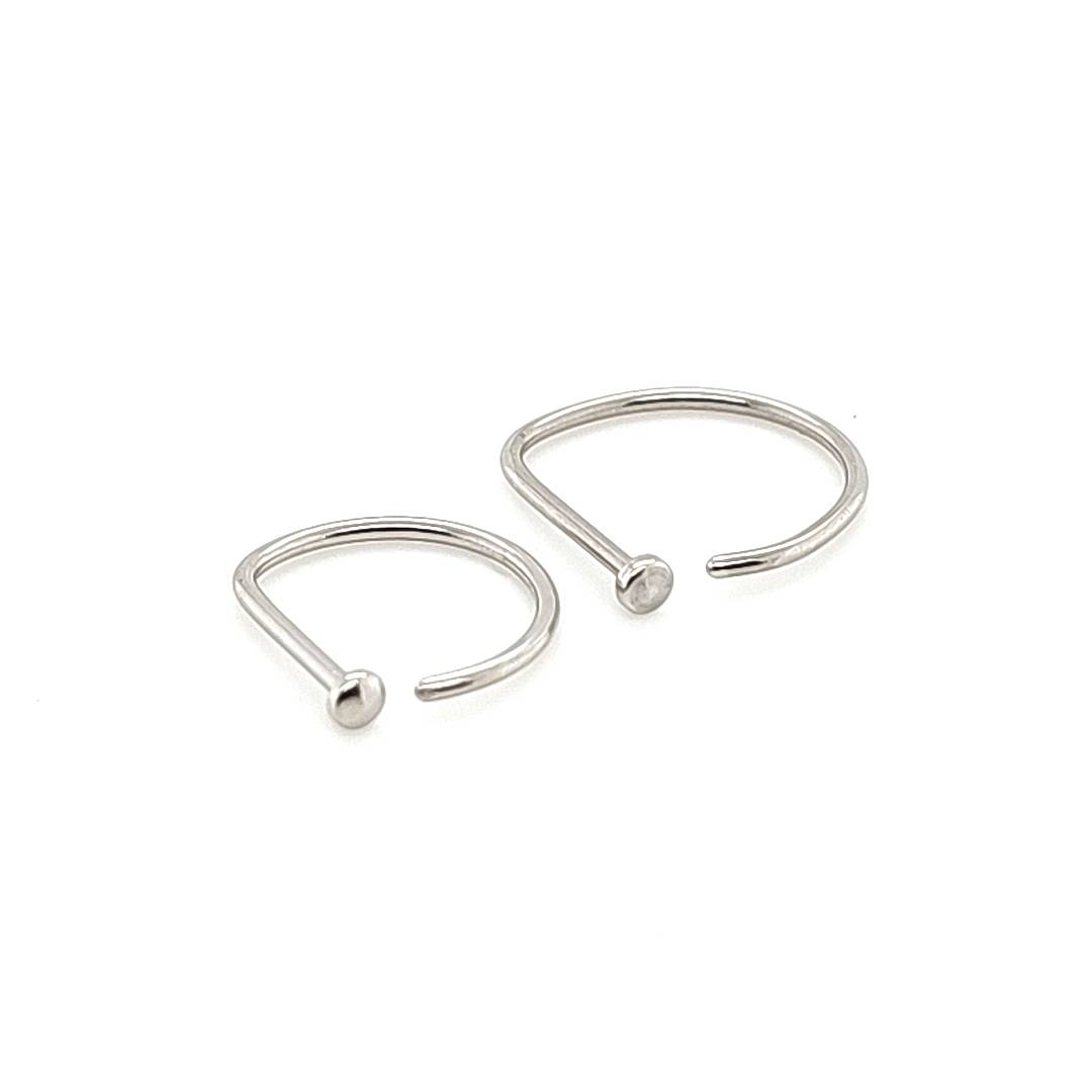 20G Nose D Hoop, Flexible-316L S. Steel