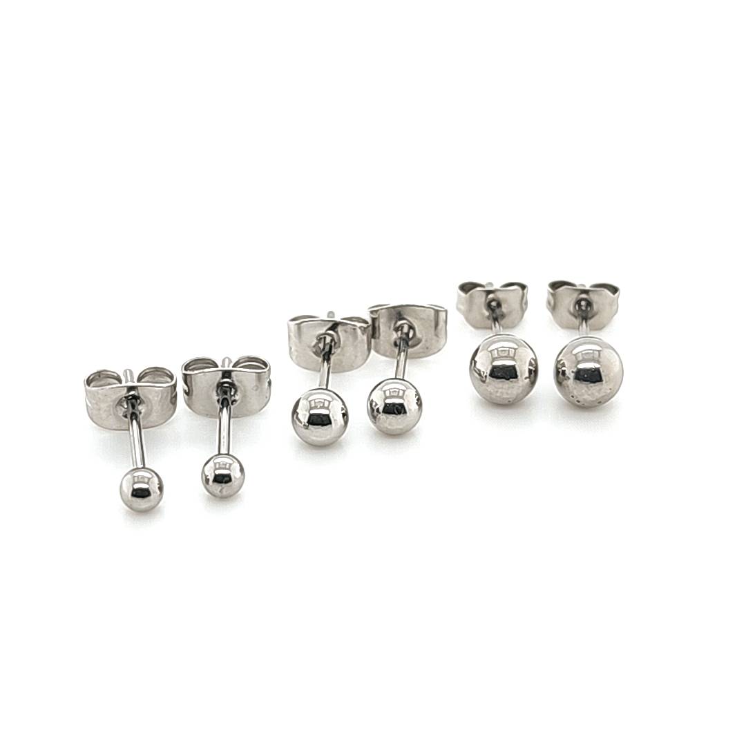 Steel Ball Earstud