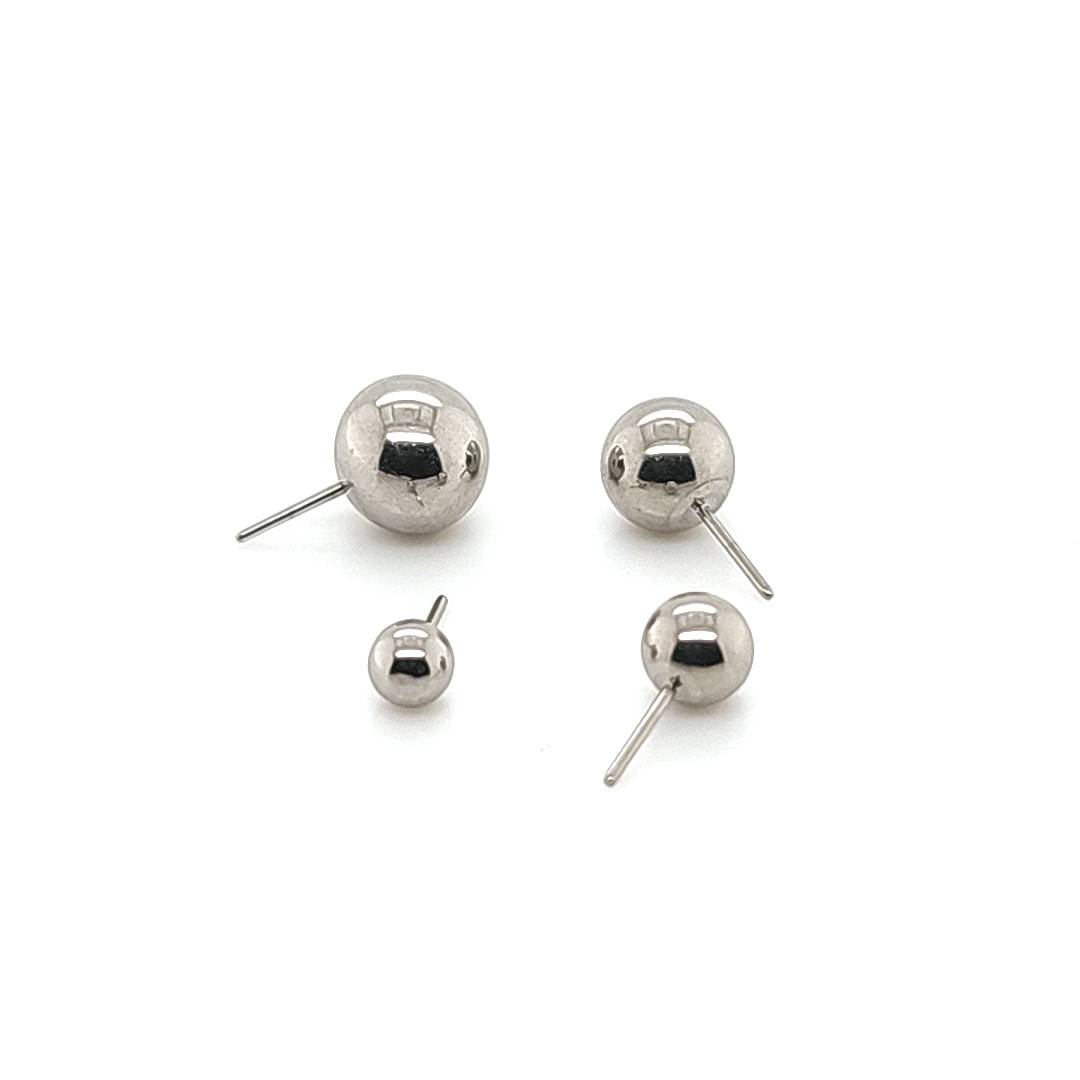 Steel Ball W/ Push Pin - 316L S. Steel