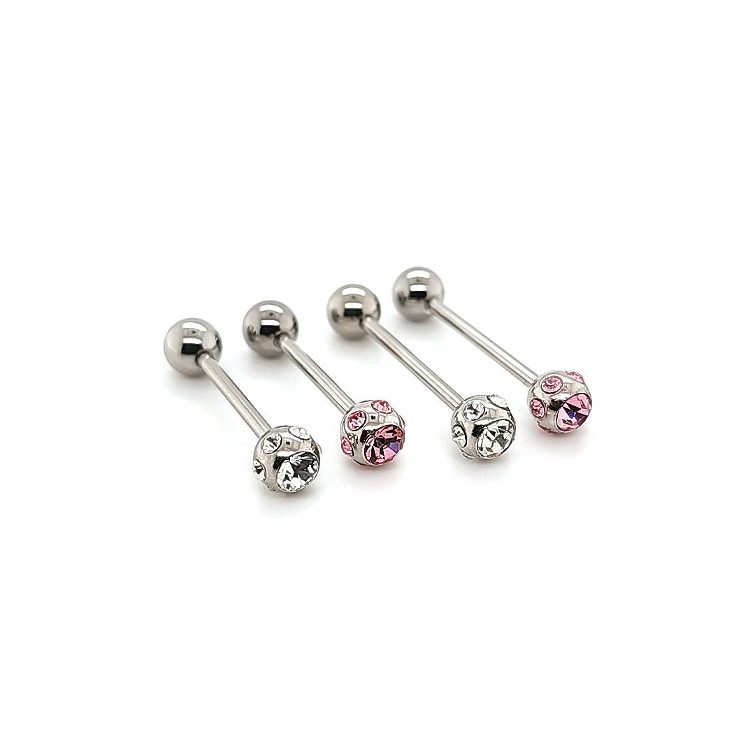 14G Barbell Multi Stone-316L S. Steel